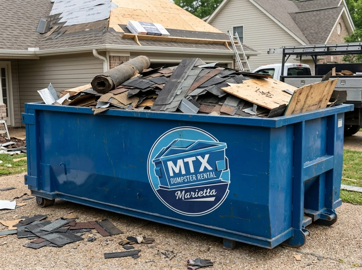 Roofing Dumpster Rental in Marietta, GA